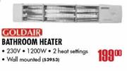 Goldair Bathroom Heater 230V,1200W 