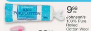 Johnson's 100% Pure Rolled Cotton Wool-50g