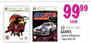 Xbox 360 Game Samurai Shodown,Superstars V8 Each