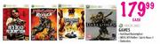 XBOX 360 Games-Red Dead Redemption,MXVs ATV Reflects,Saints Row 2,Darksiders Each