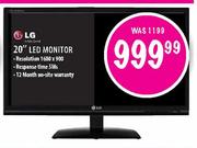 LG 20" LED Monitor