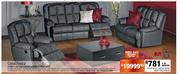 Casablanca 3 Piece 3 Action Leather Uppers Lounge Suite