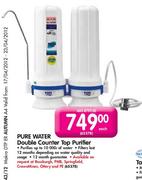 Pure Water Double Counter Top Purifier