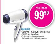 Philips Compact Hairdryer-1400W (HP8103)