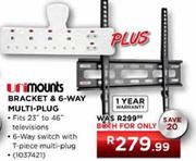 Unimounts Bracket & 6-Way Multi-Plug