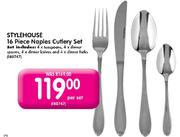 StyleHouse 16 Piece Naples Cutlery Set-Per Set 