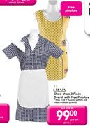 Lthnix Shwe-Shwe 3 Piece Overall with Free Pinafore(Sizes:s-xxl)-Per Set