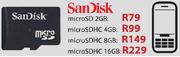 San Disk Micro SDHC-8GB