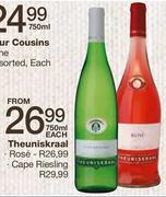 Theuniskraal Rose -750ml 