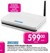 Billion Wireless N150 Modem Router-Each