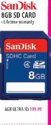 Sandisk 8GB Ultra SD Card