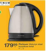 Platinum Vlekvrye Staal Koordlose Ketel-1.7Ltr Each