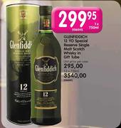 Glenfiddich 12 Yo Special Reserve Single Malt Scotch Whisky In Gift Tube-12*750m