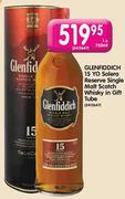Glenfiddich 15 Yo Solera Reserve Single Malt Scotch Whisky In Gift Tube-1*750ml