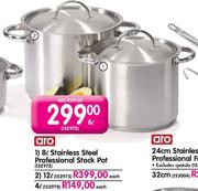 Aro Stainless Steel Professional Stock Pot-12l