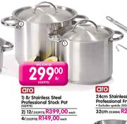 Aro Stainless Steel Professional Stock Pot-8l