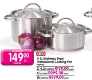 Aro Stainless Steel Professional Cooking Pot-2l