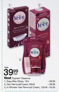 Veet Suprem Essence Easy Wax Strips-18's