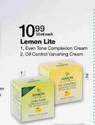 Lemon Lite Oil Cotrol Vanishing Cream-50ml Each