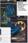 Batman Bold Justice A4 Book Covers-5 Pack