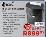 Royal 10 Sheet Shredder 