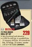 Bosch Mixed Drill Bit Set-75 Piece