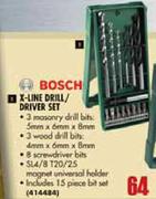 Bosch X-Line Drill/Driver Set
