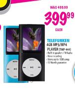 Telefunken 4GB MP3/MP4 Player (TMP-444)