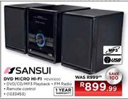 Sansui DVD Micro Hi-Fi (MDVX1000)