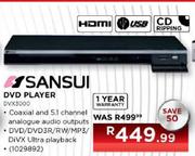 Sansui DVD Player (DVX3000)