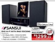 Sansui DVD Hi-Fi with iPad Docking (MDVX1004)