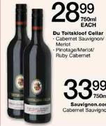 Du Toitskloof Cellar Cabernet Sauvignon/Merlot-750ml-Each