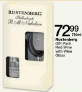 Rustenberg Gift Pack Red Wine with Wine Glasses-750ml