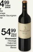 Meerendal Cabernet Sauvignon/Merlot-750ml-Each