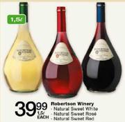 Robertson Winery Natural Sweet Red-1.5Ltr-Each