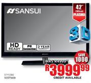 Sansui 42" (107cm) Plasma TV (STY0342)