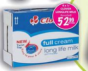 Clover Long Life Milk-6x1l Per Pack