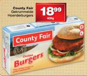County Fair Gekrummelde Hoenderburgers-400gm
