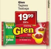 Glen Tagless Teabags-200's