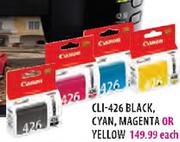 Canon CLI-426 Black,Cyan,Magenta or Yellow Each