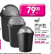 Lift-Up Bin-25 Ltr each
