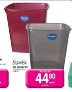 Bantex 20 Ltr Waste Bin-each