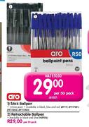 Aro Stick Ballpen-per 50 pack