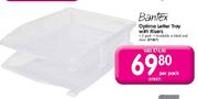 Bantex Optima Letter Tray with Risers-2 pack per pack