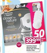 Tommee Tippee Manual Breast Pump Plus 50 Free Breast Pads