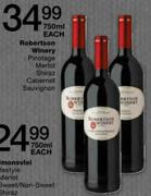 Robertson Winery Merlot-750ml Each