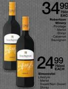 Simonsvlei Lifestyle Merlot-750ml Each