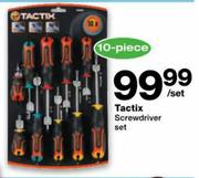 Tactix Screwdriver Set-10 Piece Per Set