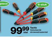 Tactix Geisoleerde Skroewedraaierstel-6 Stuk