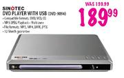 Sinotec DVD Player With USB-DVD-9094